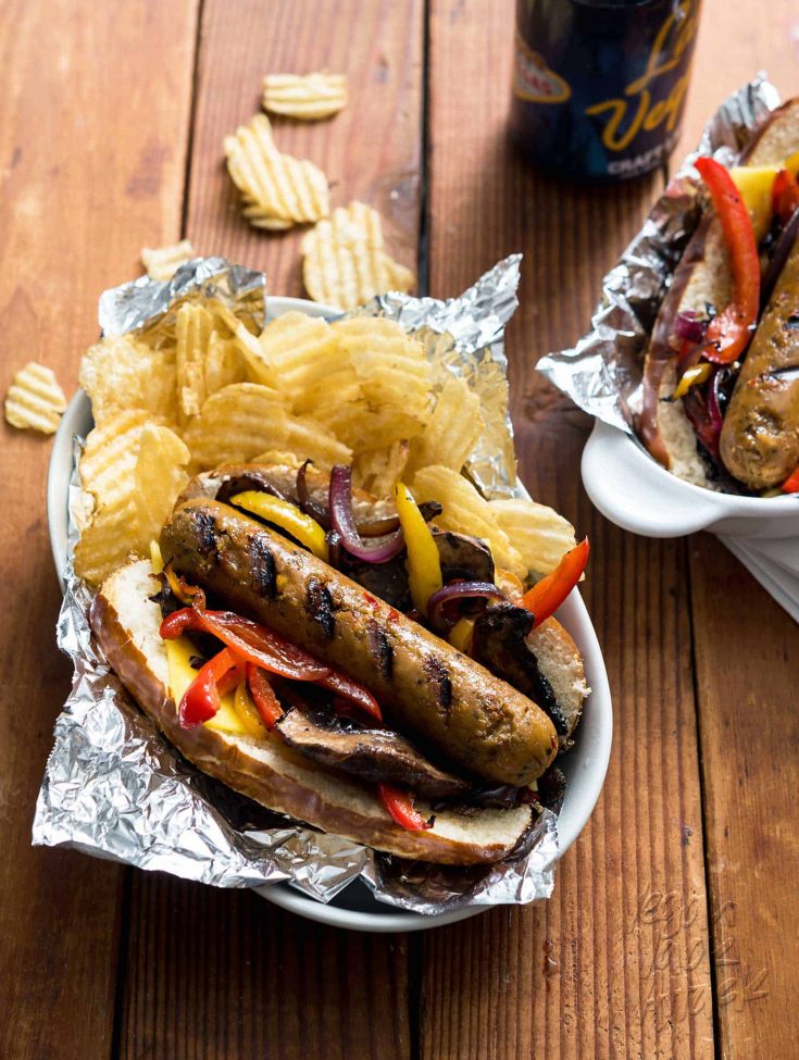 Crow's Talon Charred Plant-Based Sausage Platter