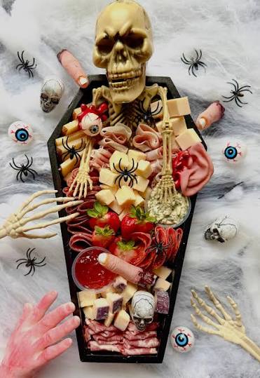 Spooky Charcuterie "Coffin" Grazing Board