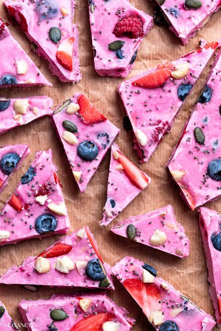 Boo-Berry Yogurt Bark