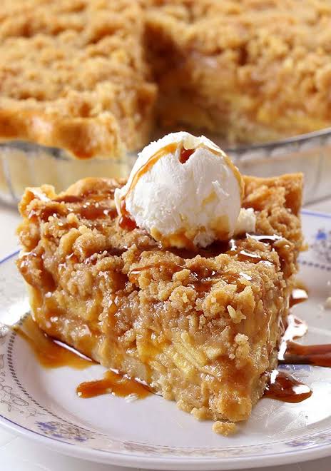 Salted Caramel Dutch Apple Pie