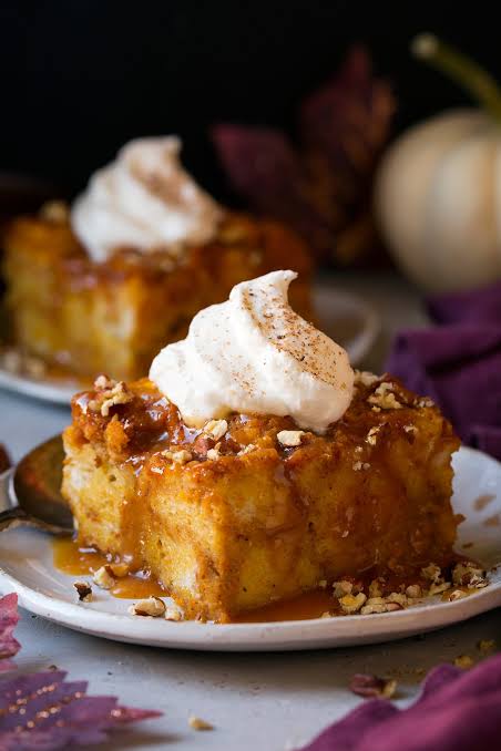 Pumpkin Spice Bread Pudding