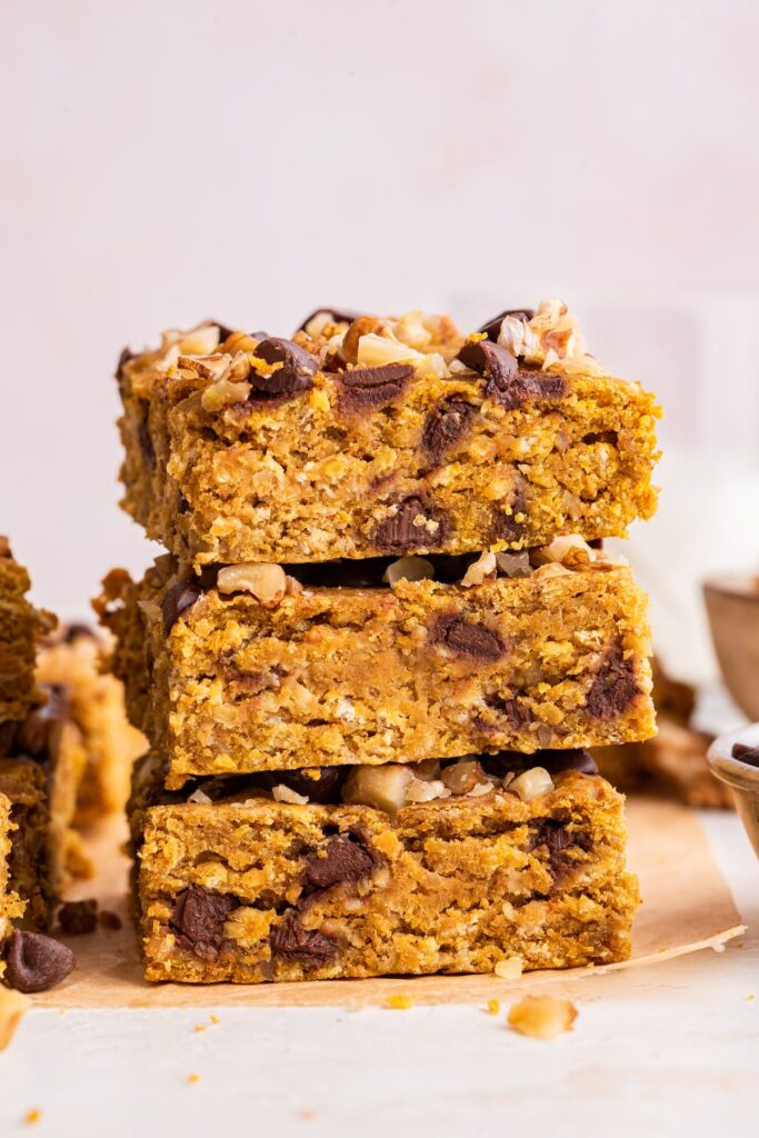 Pumpkin Swirl Oat Bars